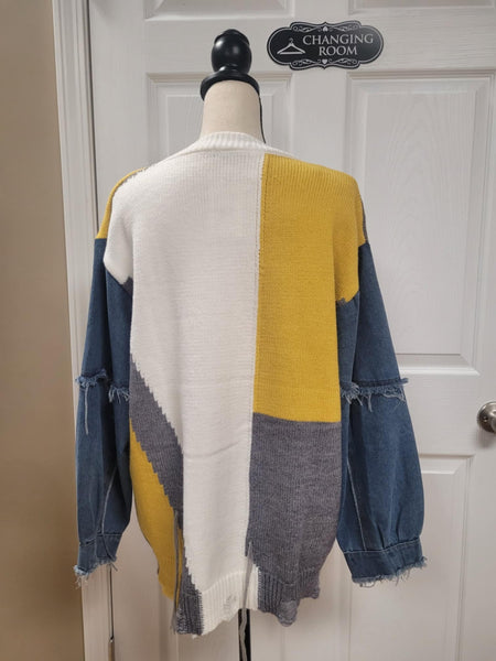 Jean Sleeve Sweater