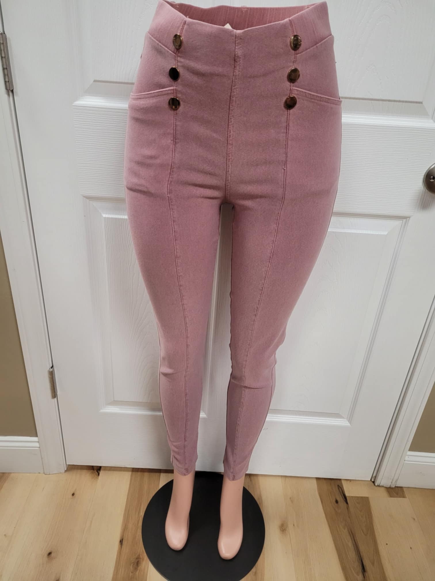 Dusty Rose Stretch Pants