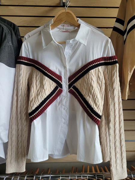 Sweater Button Down